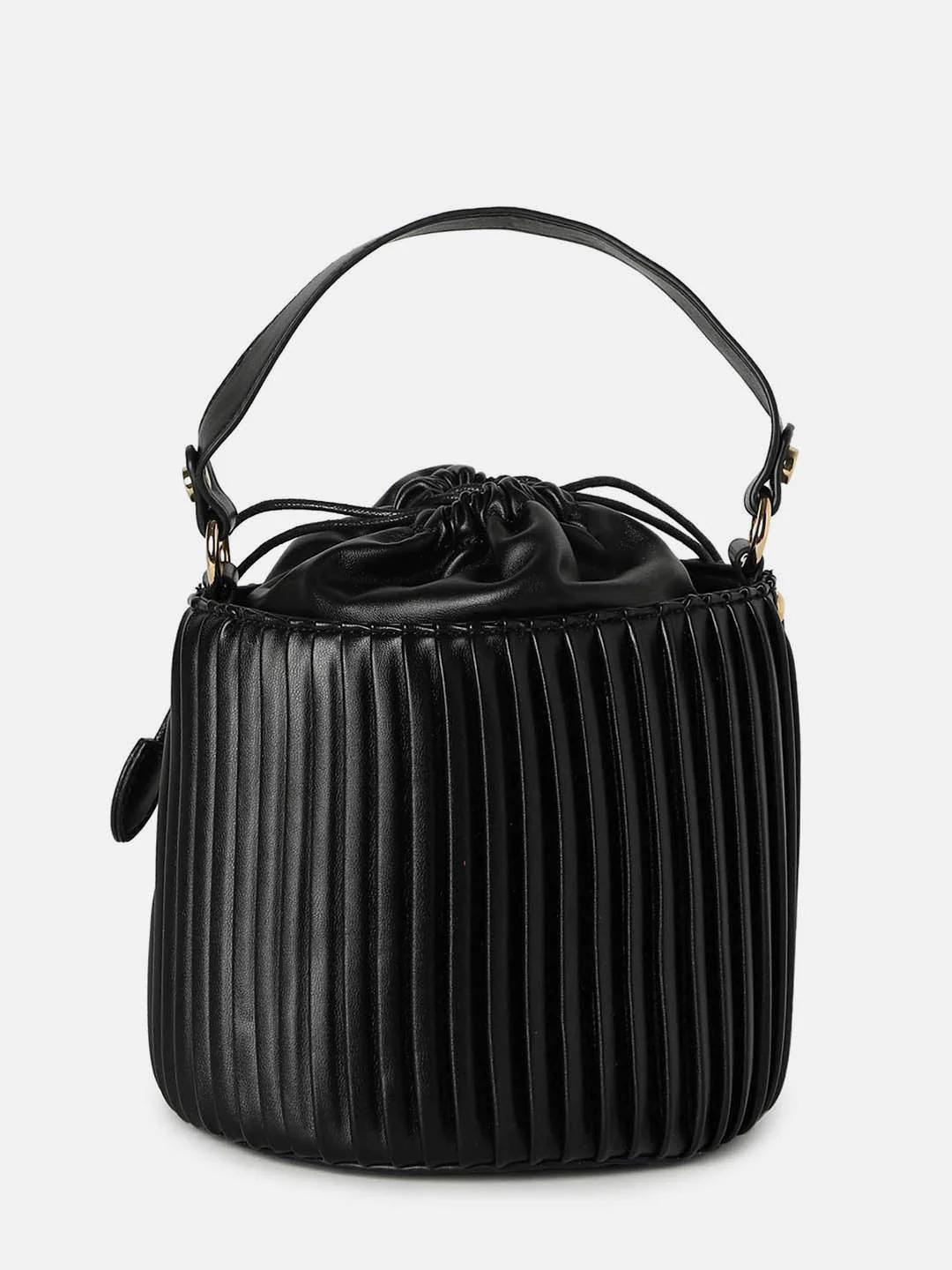Charcoal Black Bucket Bag - Image 6