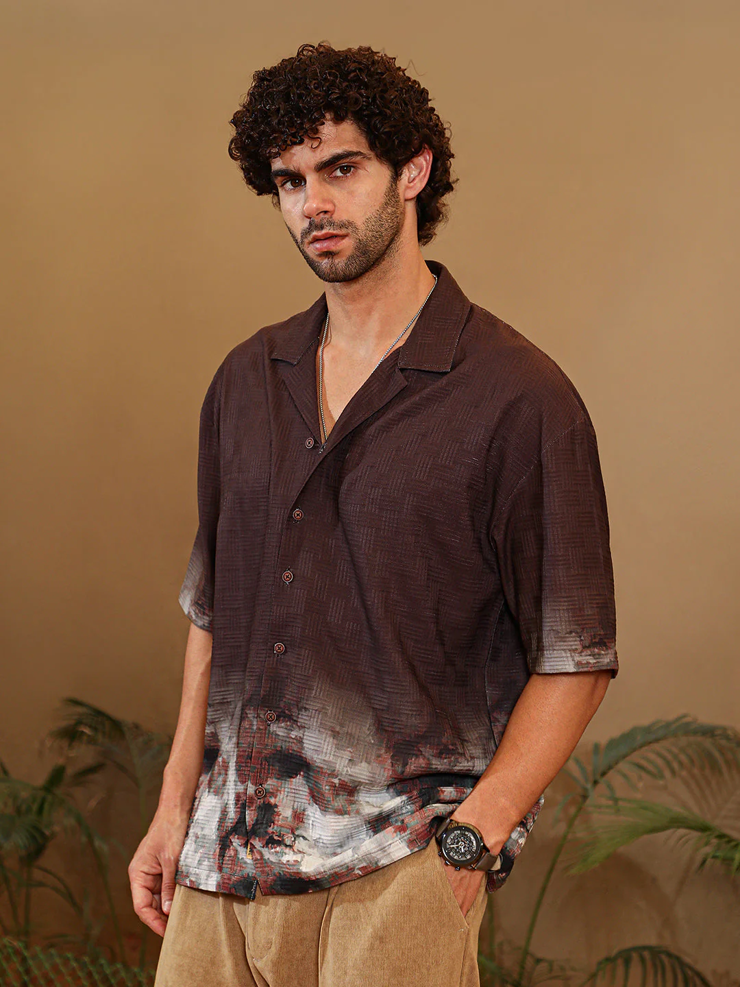 Abstract-Ombre Oversized Shirt - Image 3