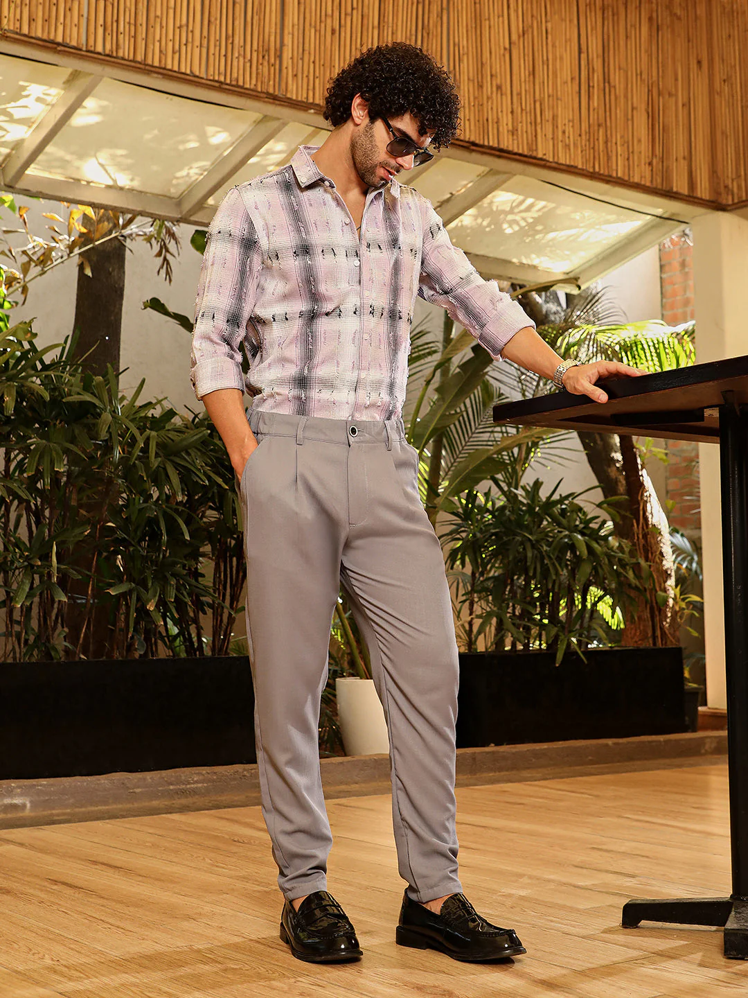 Distressed-Check Shirt - Image 6