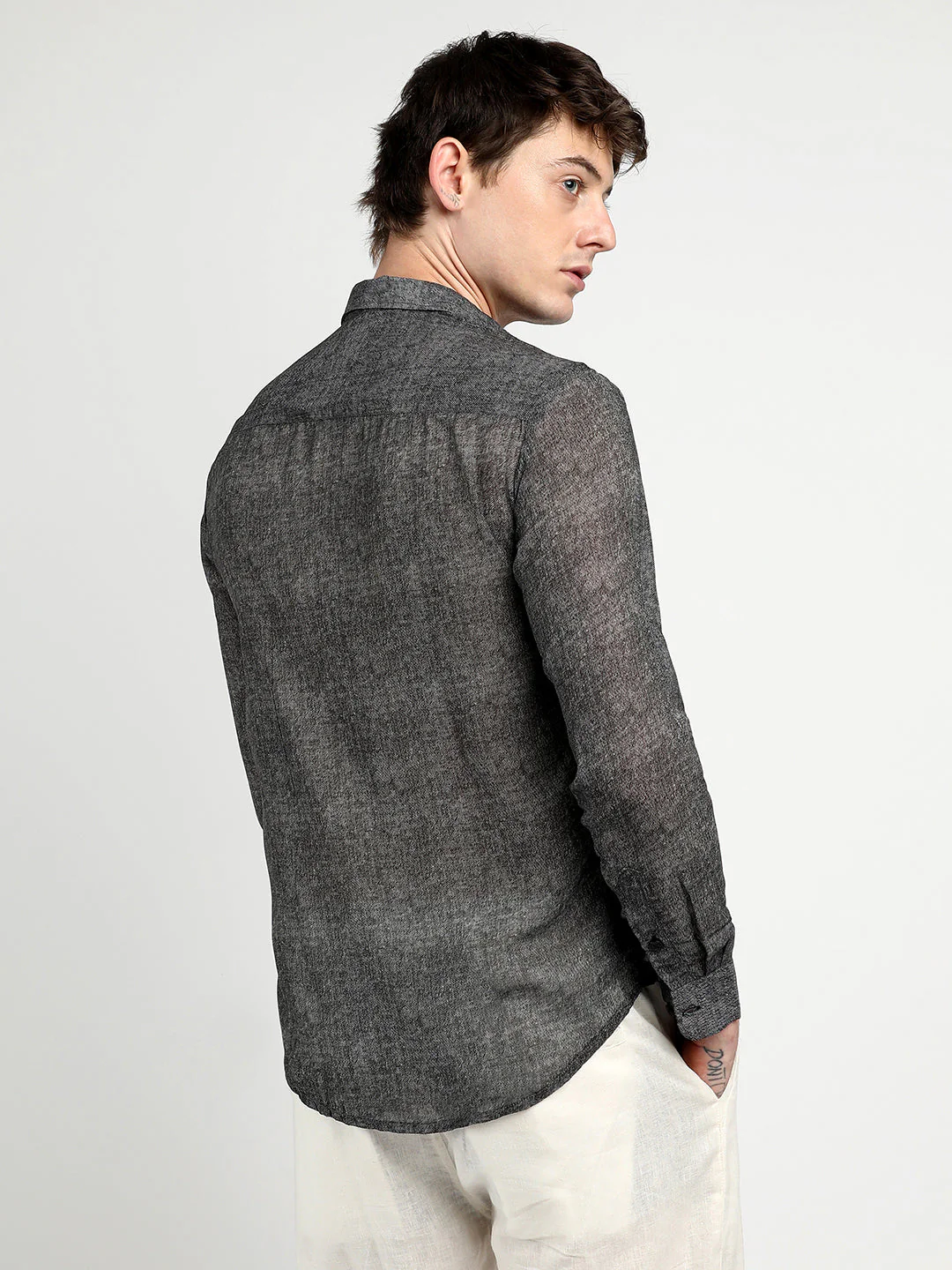 Gauzy Heathered Shirt - Image 4