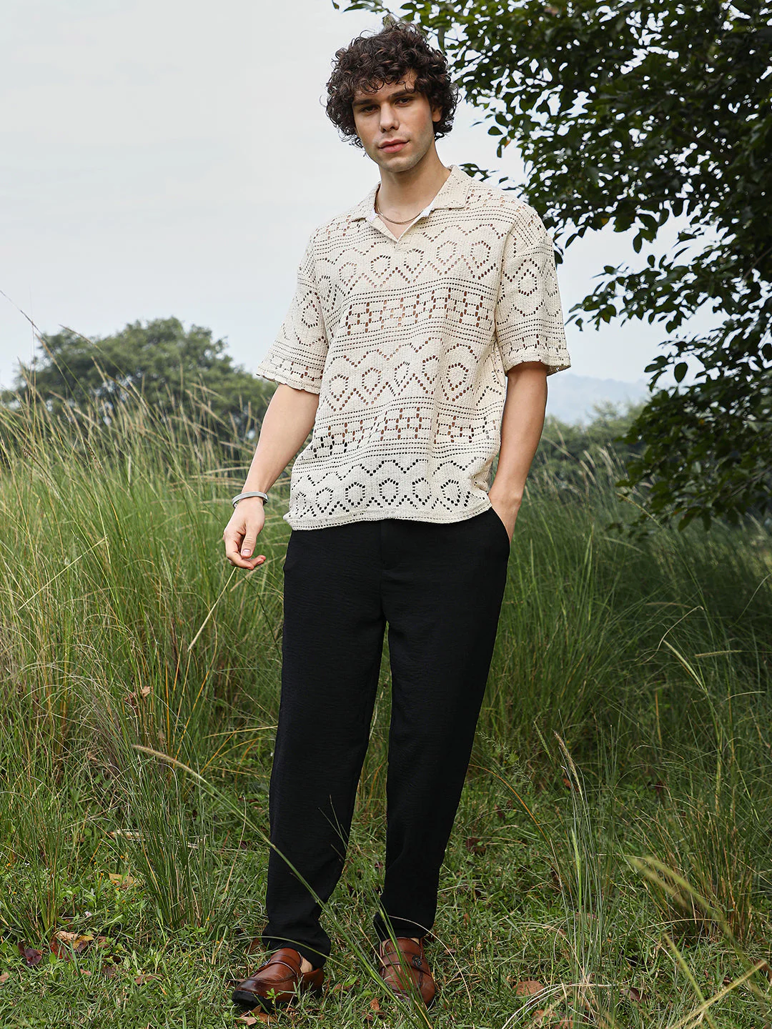 Bohemian Oversized Polo T-Shirt - Image 5