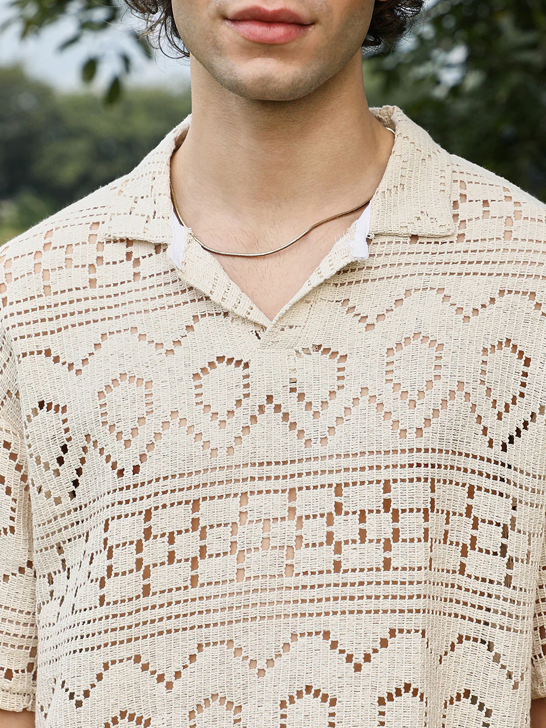 Bohemian Oversized Polo T-Shirt - Image 7