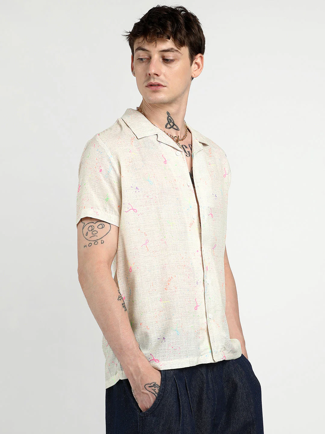 Heathered Drawn Shirt - Image 3