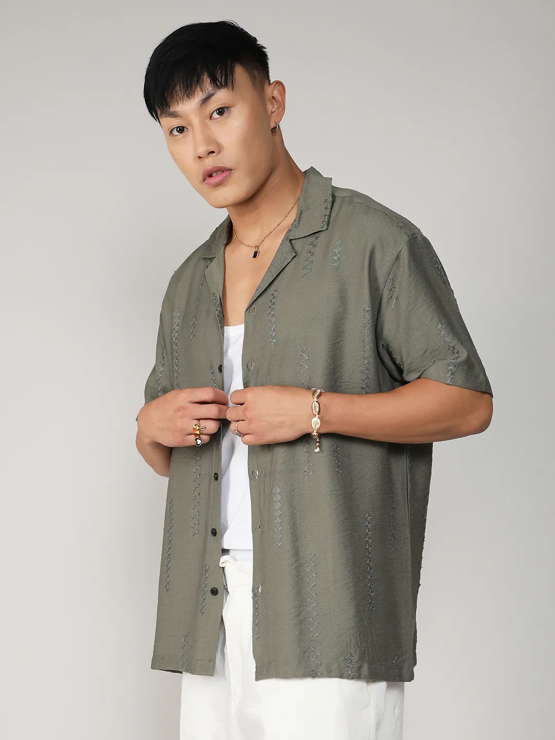 Embroidered Twist Shirt - Image 3