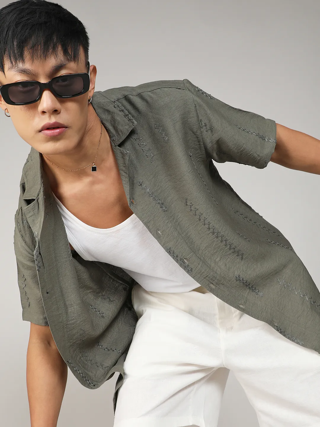 Embroidered Twist Shirt - Image 8