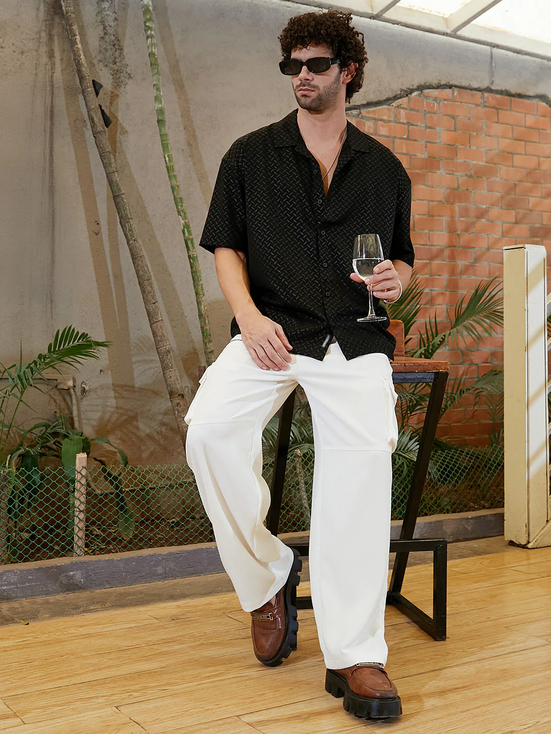 Marquise-Imprint Oversized Shirt - Image 6