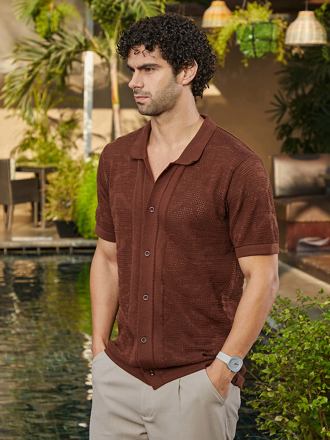 Fluid-Knit Polo Shirt - Image 3