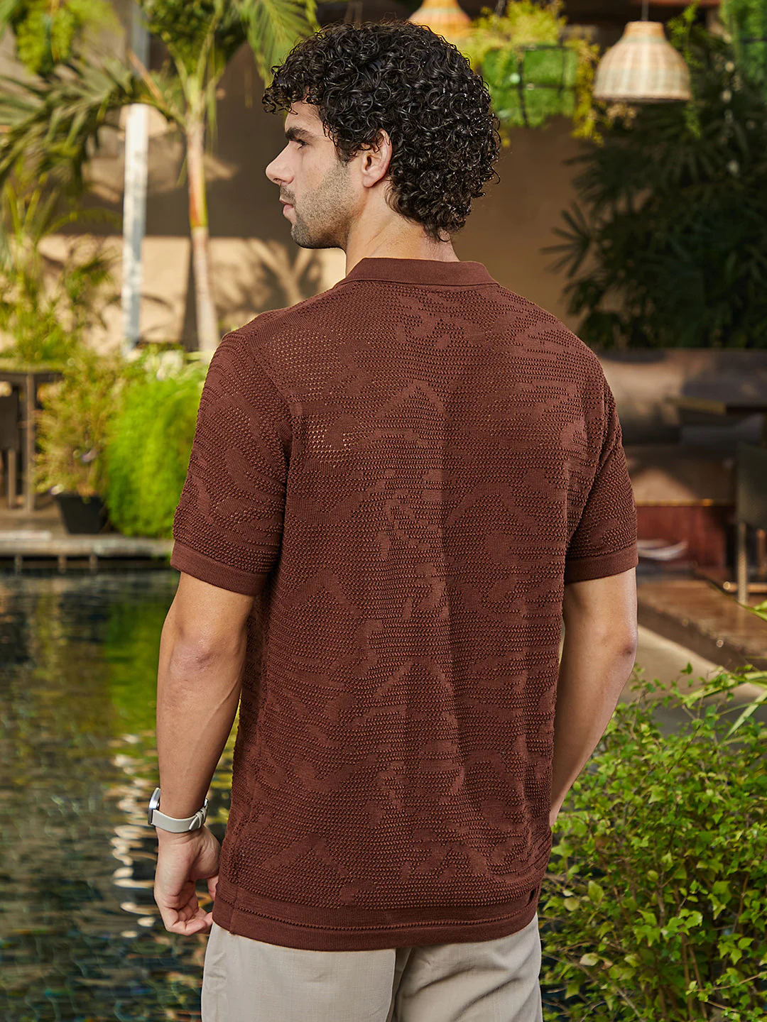 Fluid-Knit Polo Shirt - Image 4