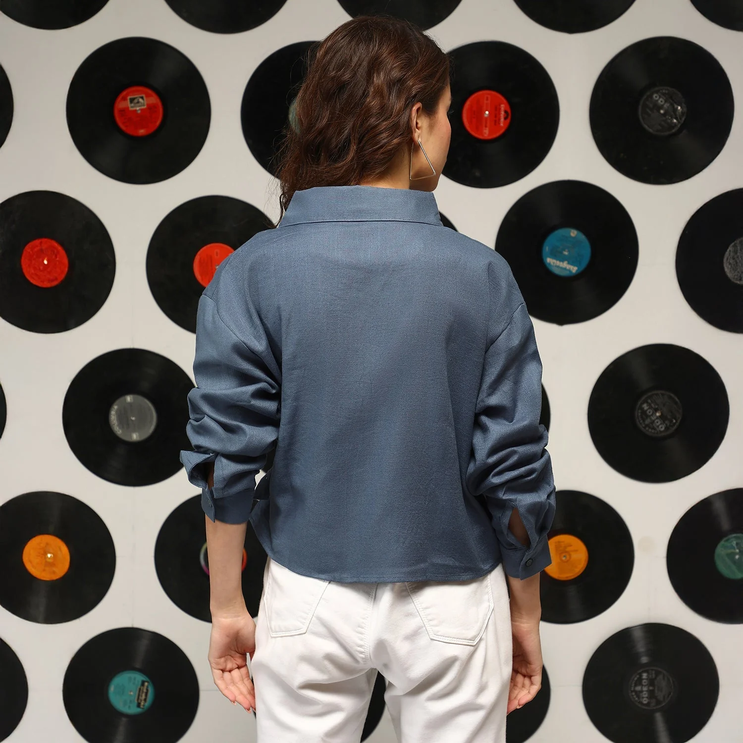 Solid Wrap Shirt - Image 4