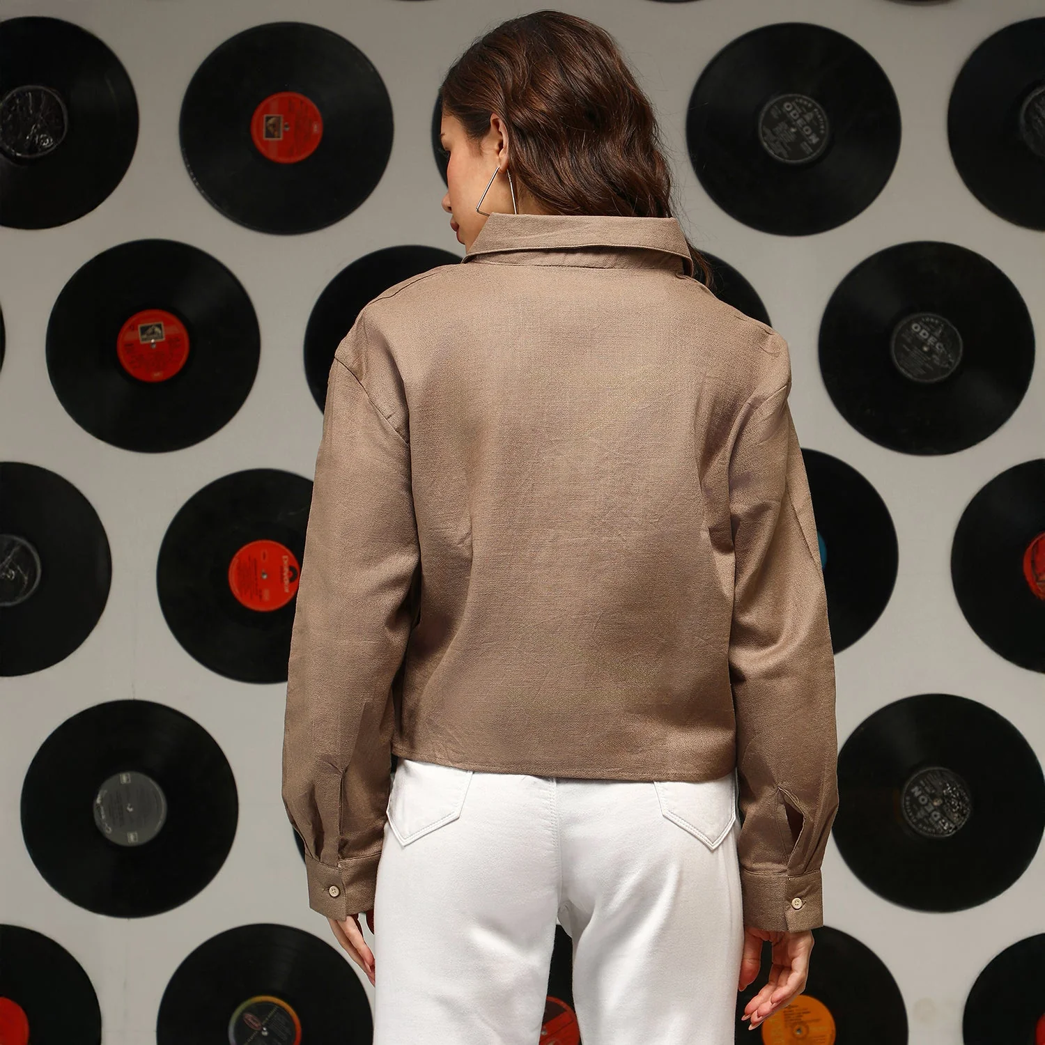 Solid Wrap Shirt - Image 4