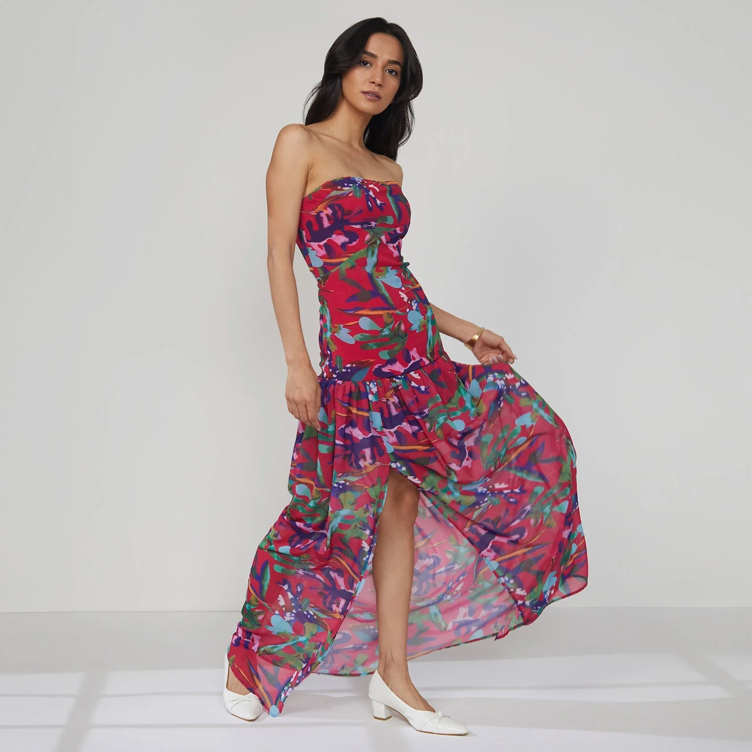 Blurry Bandeau Dress - Image 5