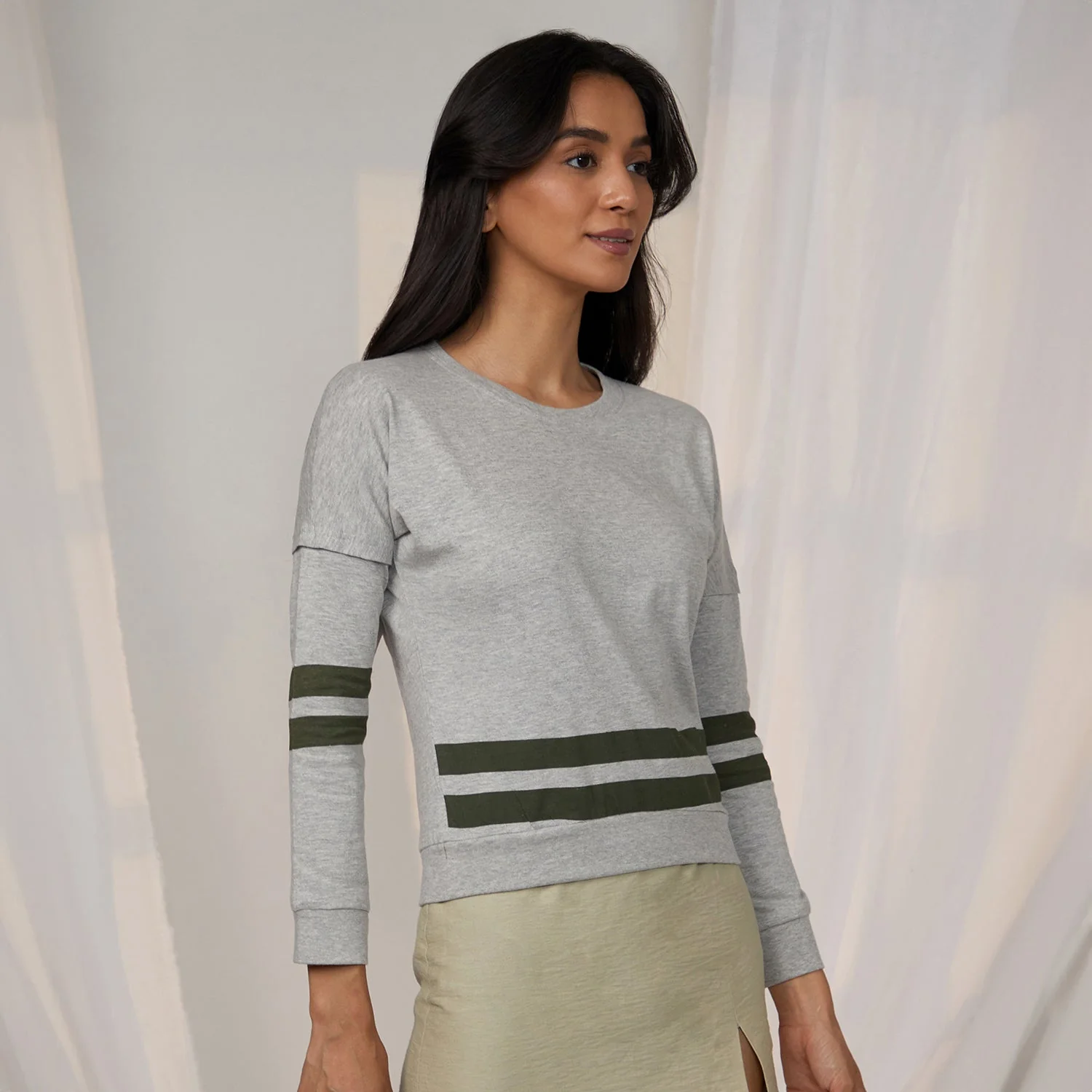 Heathered Striped Top - Image 3