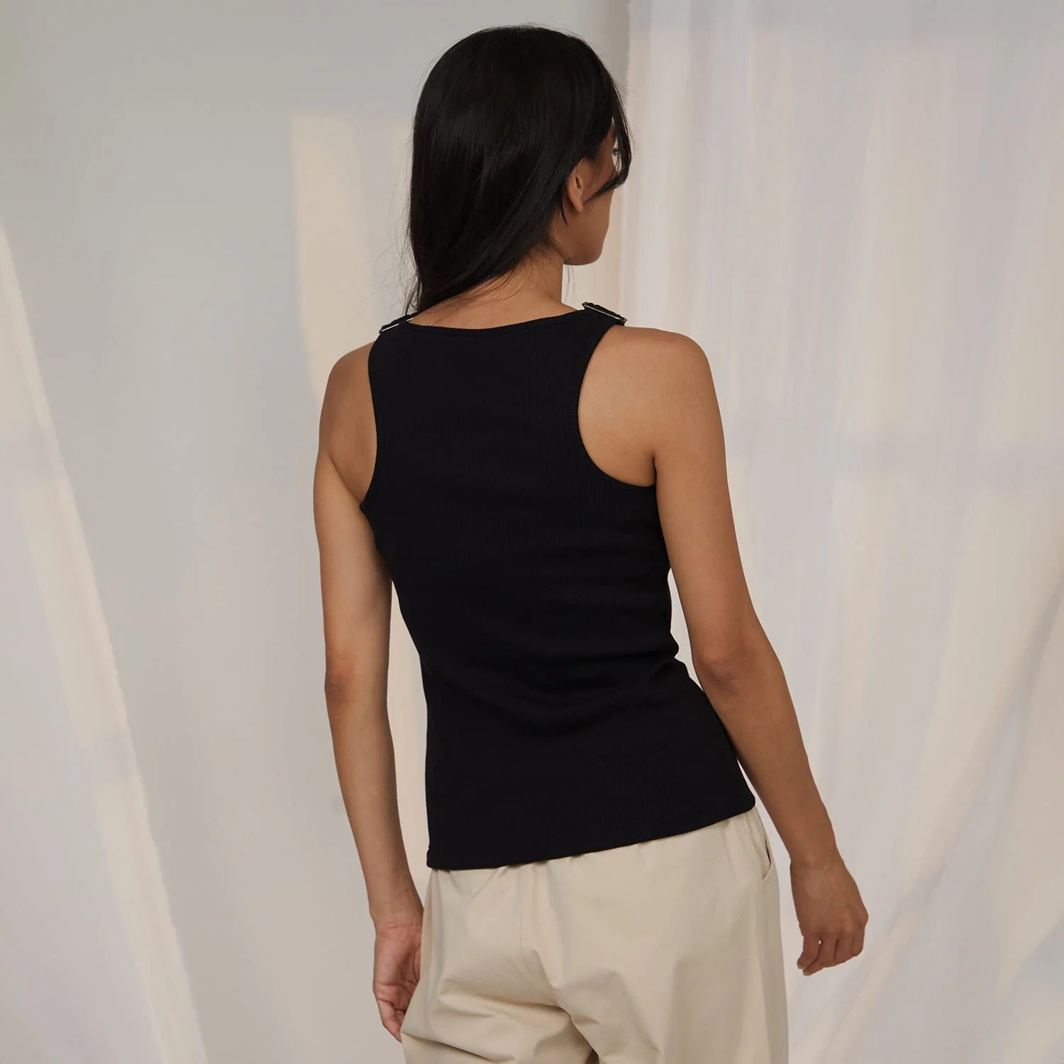 Ribbed Dungree Top - Image 4